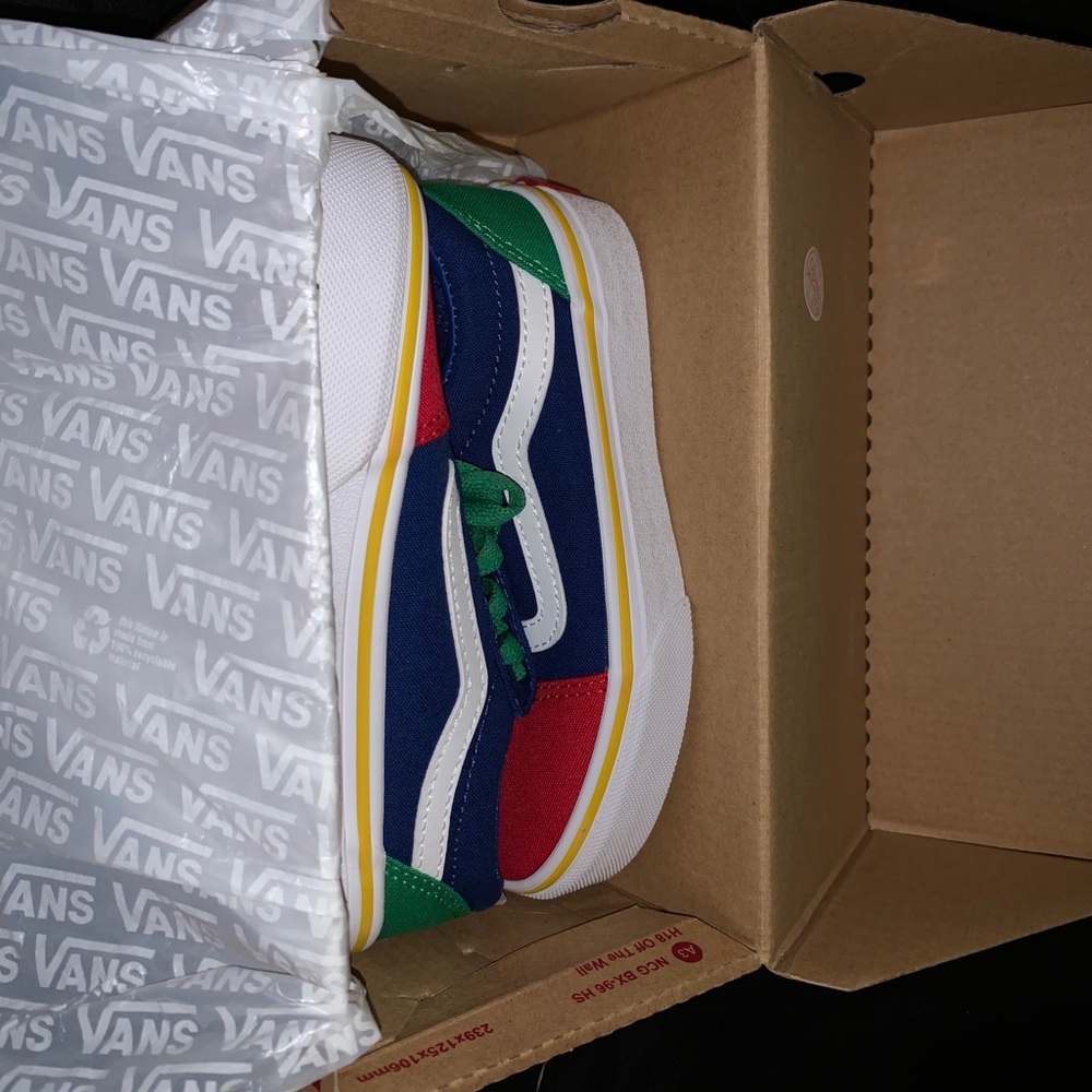 *YOUTH* Ward Color Block Vans - Picture 2 of 4
